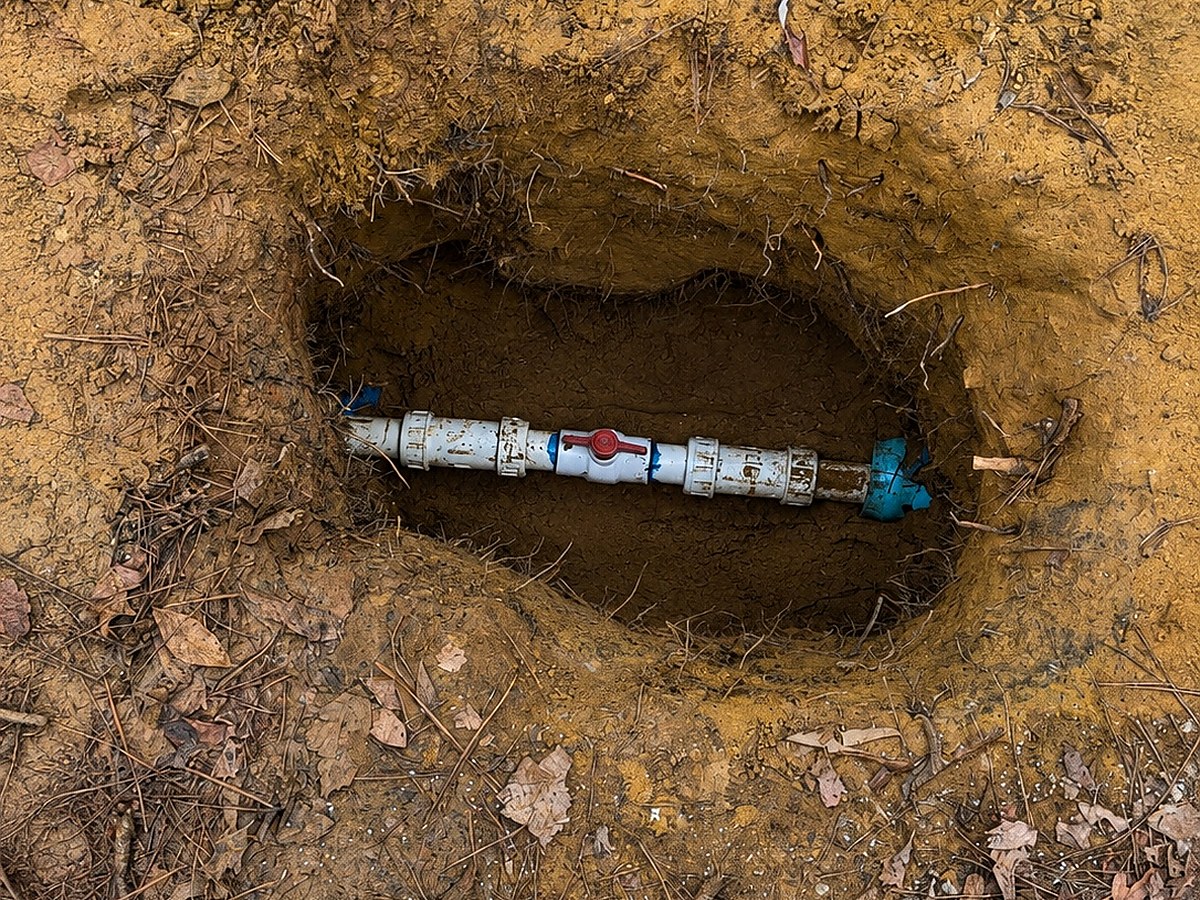 Water shutoff valve installation